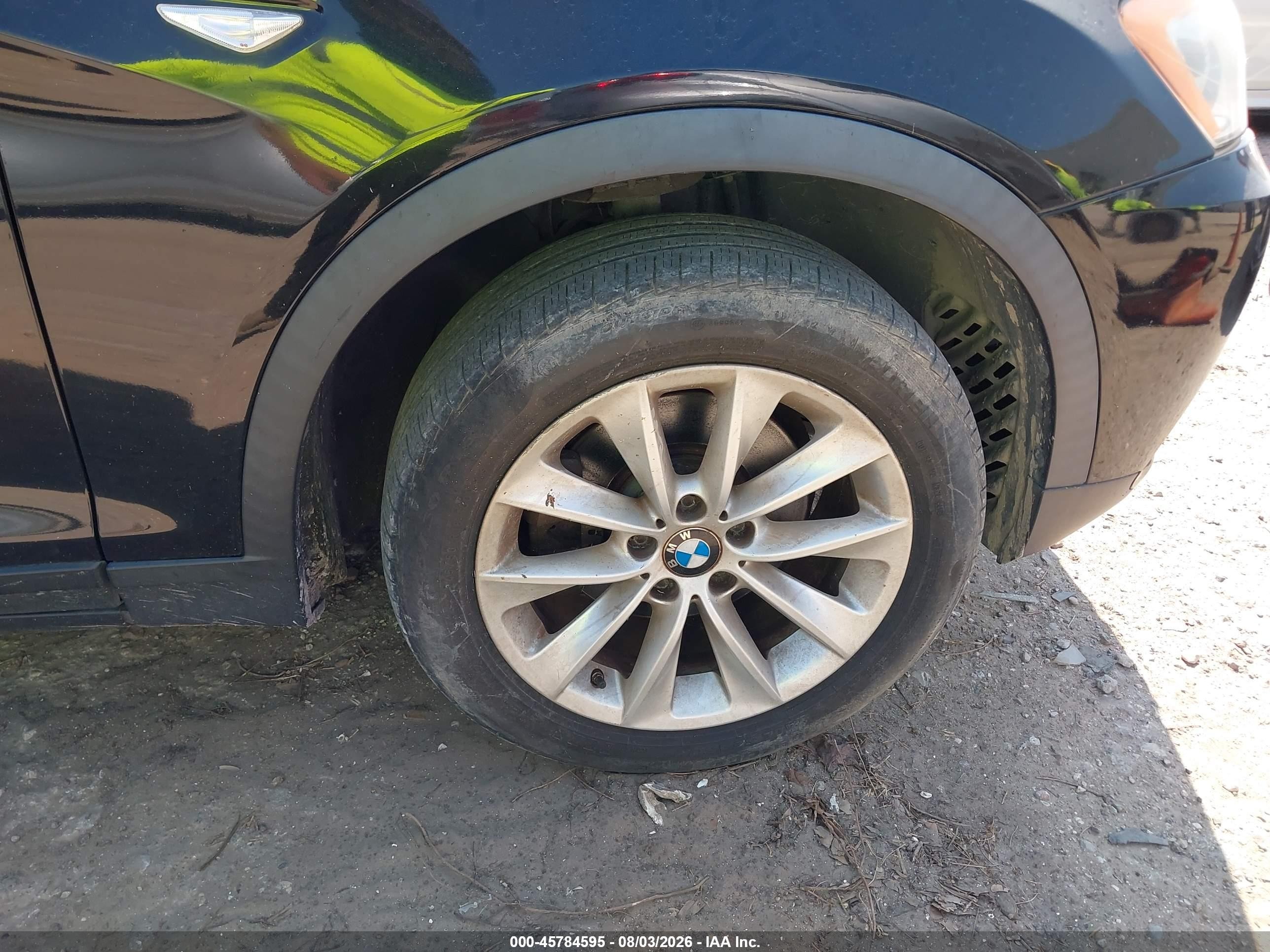 2013 Bmw X3 Xdrive28i Black vin: 5UXWX9C59D0D04324