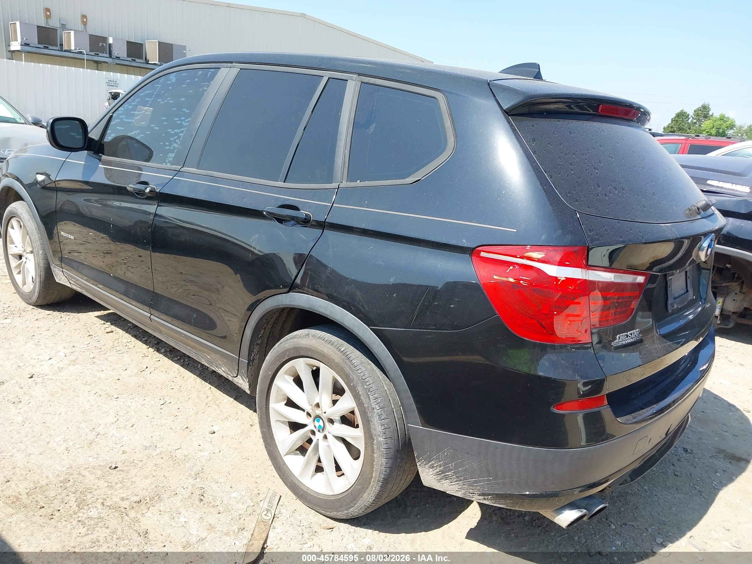 2013 Bmw X3 Xdrive28i Black vin: 5UXWX9C59D0D04324