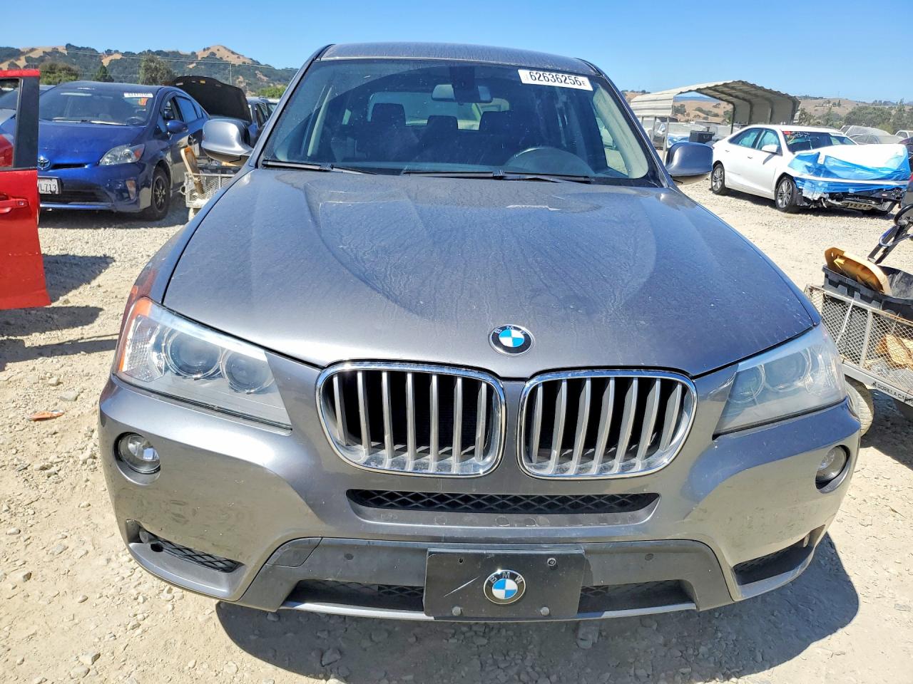 2013 Bmw X3 Xdrive28i Gray vin: 5UXWX9C59D0D05344