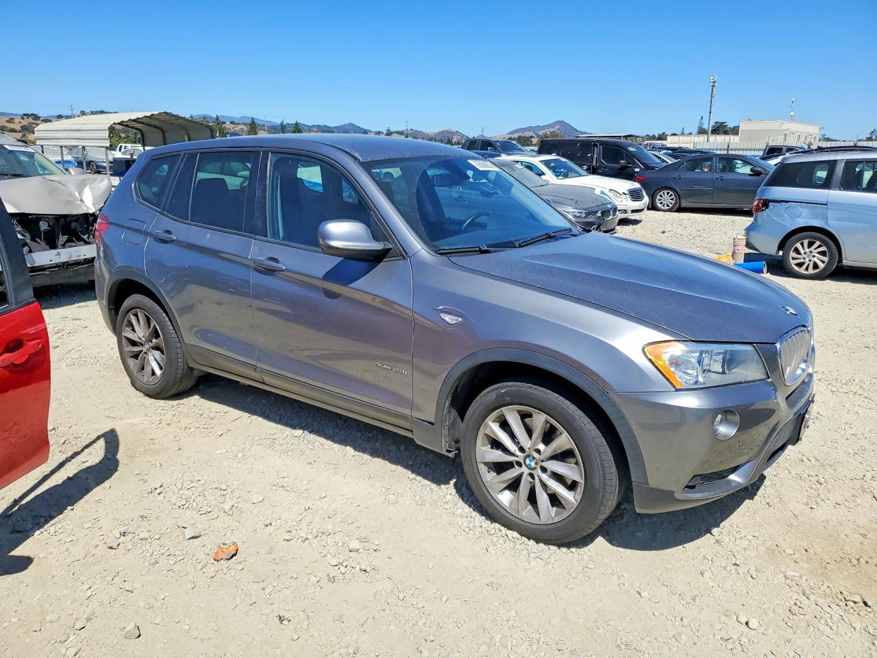 2013 Bmw X3 Xdrive28i Gray vin: 5UXWX9C59D0D05344