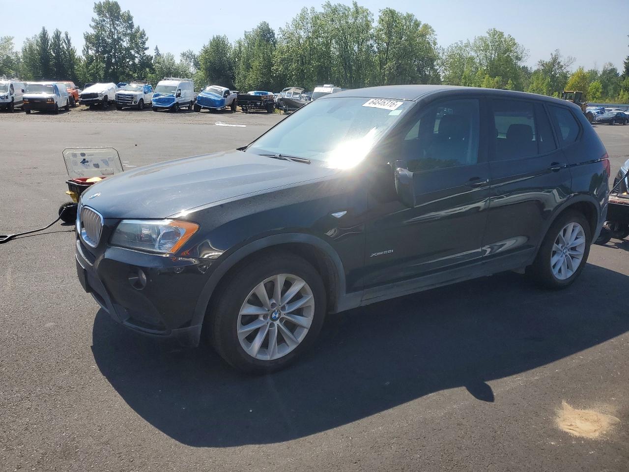 2013 Bmw X3 Xdrive28i Black vin: 5UXWX9C59D0D08485