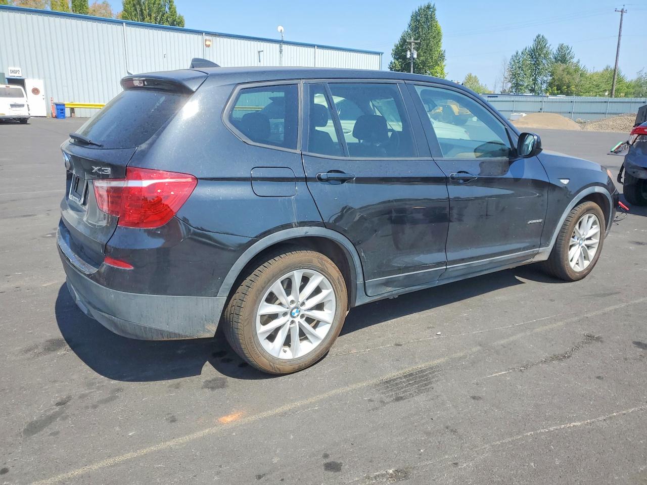 2013 Bmw X3 Xdrive28i Black vin: 5UXWX9C59D0D08485