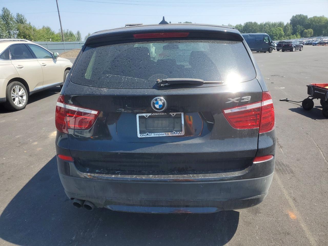 2013 Bmw X3 Xdrive28i Black vin: 5UXWX9C59D0D08485