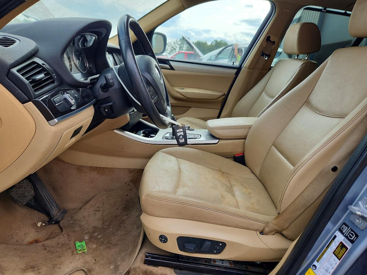 2014 Bmw X3 Xdrive28i Blue vin: 5UXWX9C59E0D13249