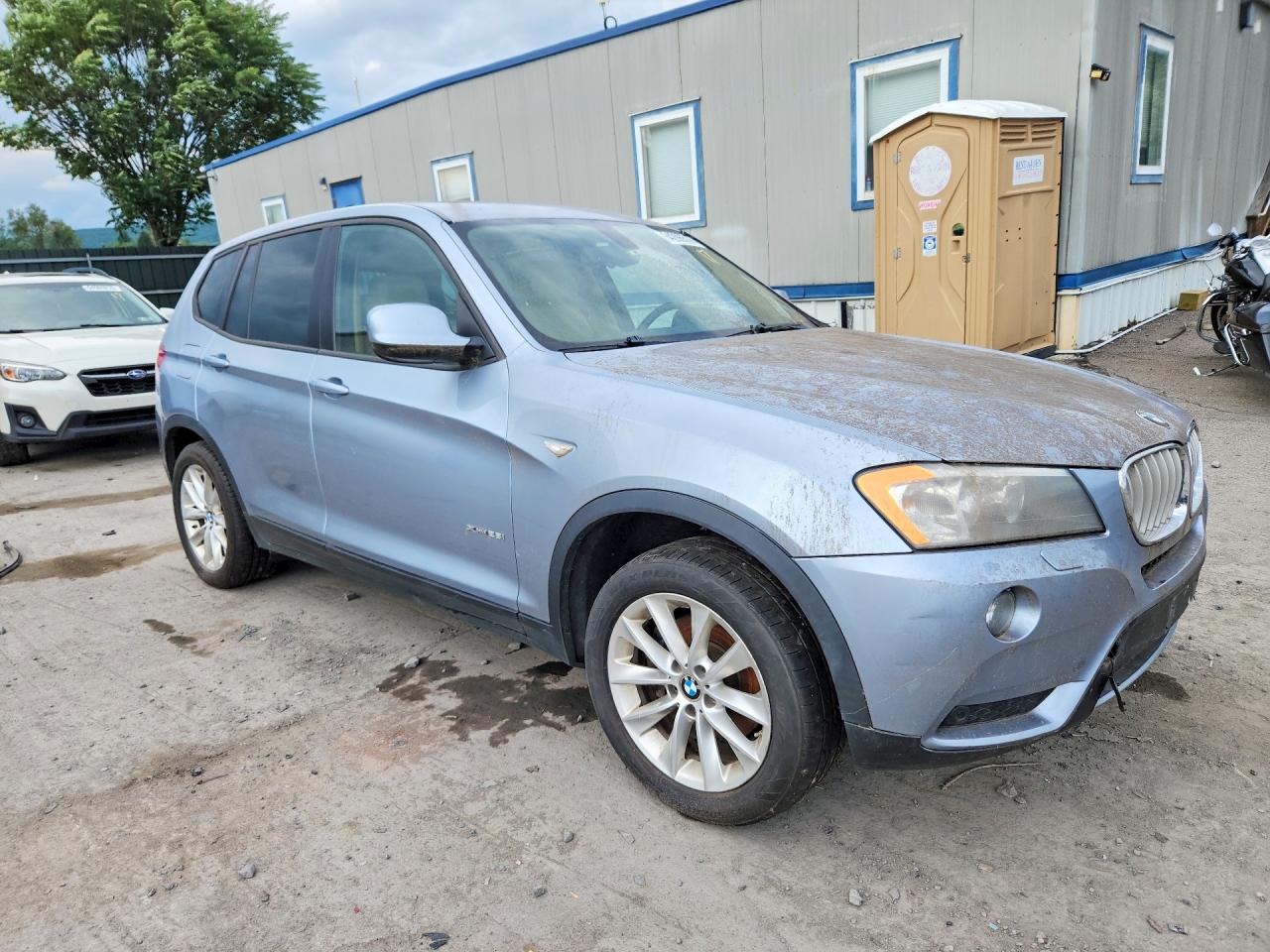 2014 Bmw X3 Xdrive28i Blue vin: 5UXWX9C59E0D13249