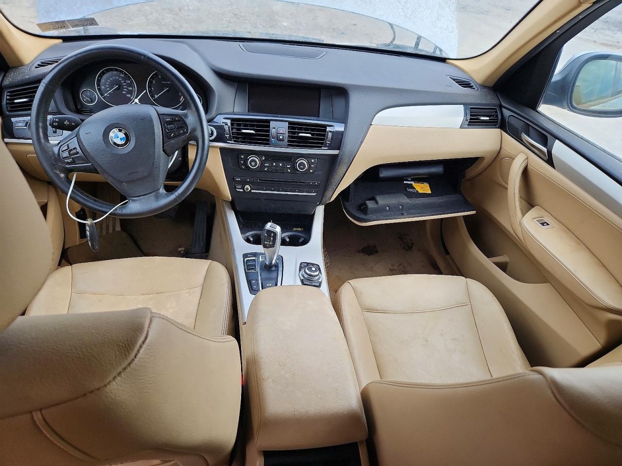 2014 Bmw X3 Xdrive28i Blue vin: 5UXWX9C59E0D13249