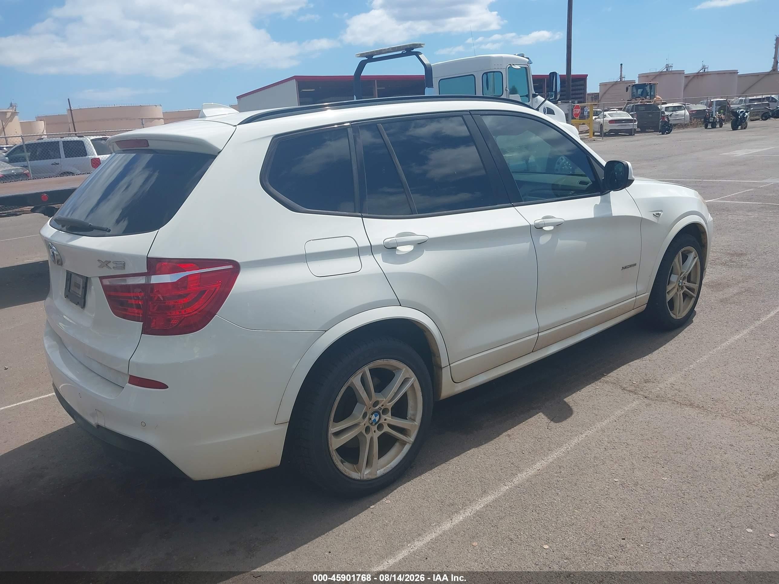2014 Bmw X3 Xdrive28i Белый vin: 5UXWX9C59E0D18919