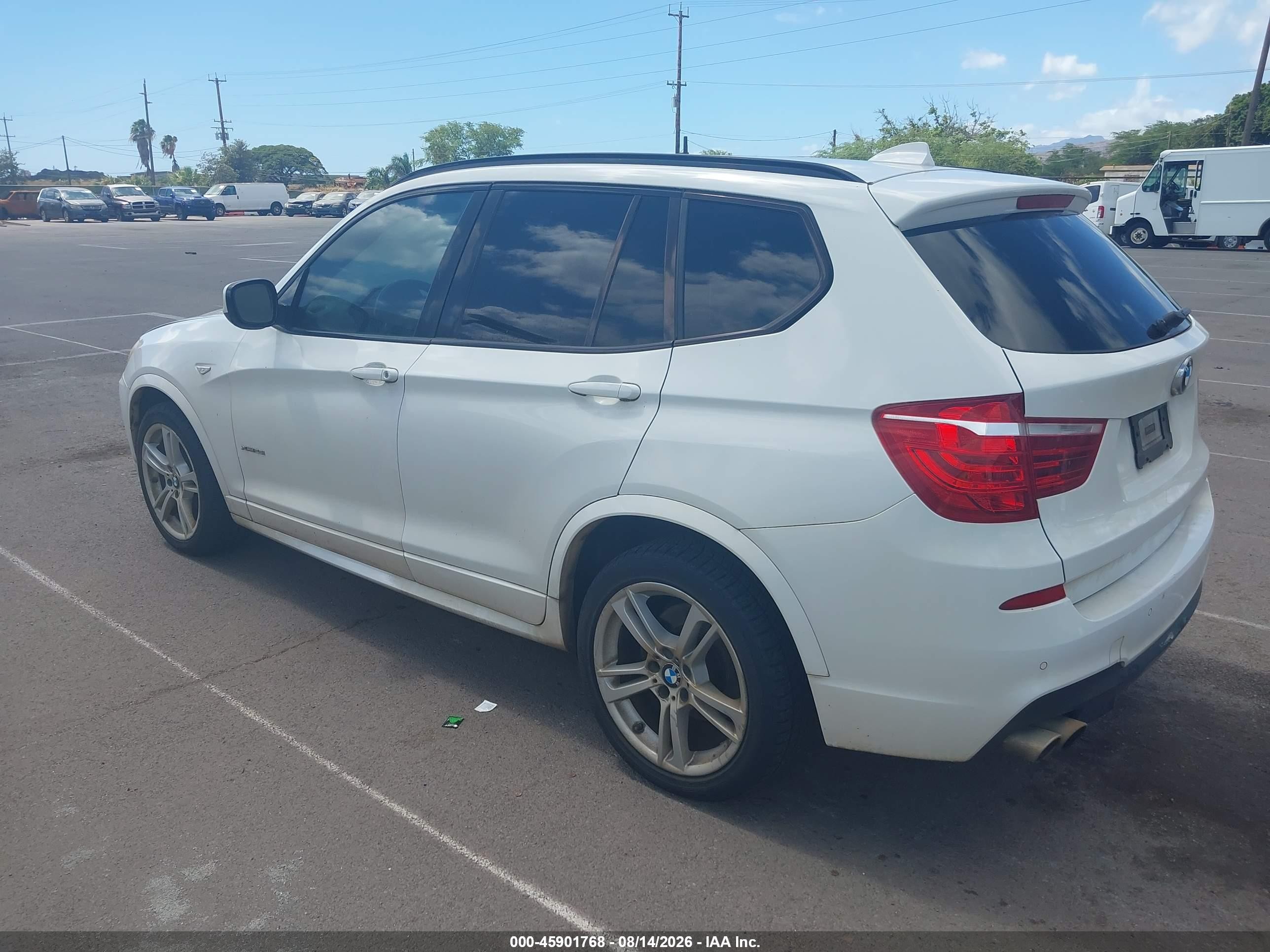 2014 Bmw X3 Xdrive28i Белый vin: 5UXWX9C59E0D18919