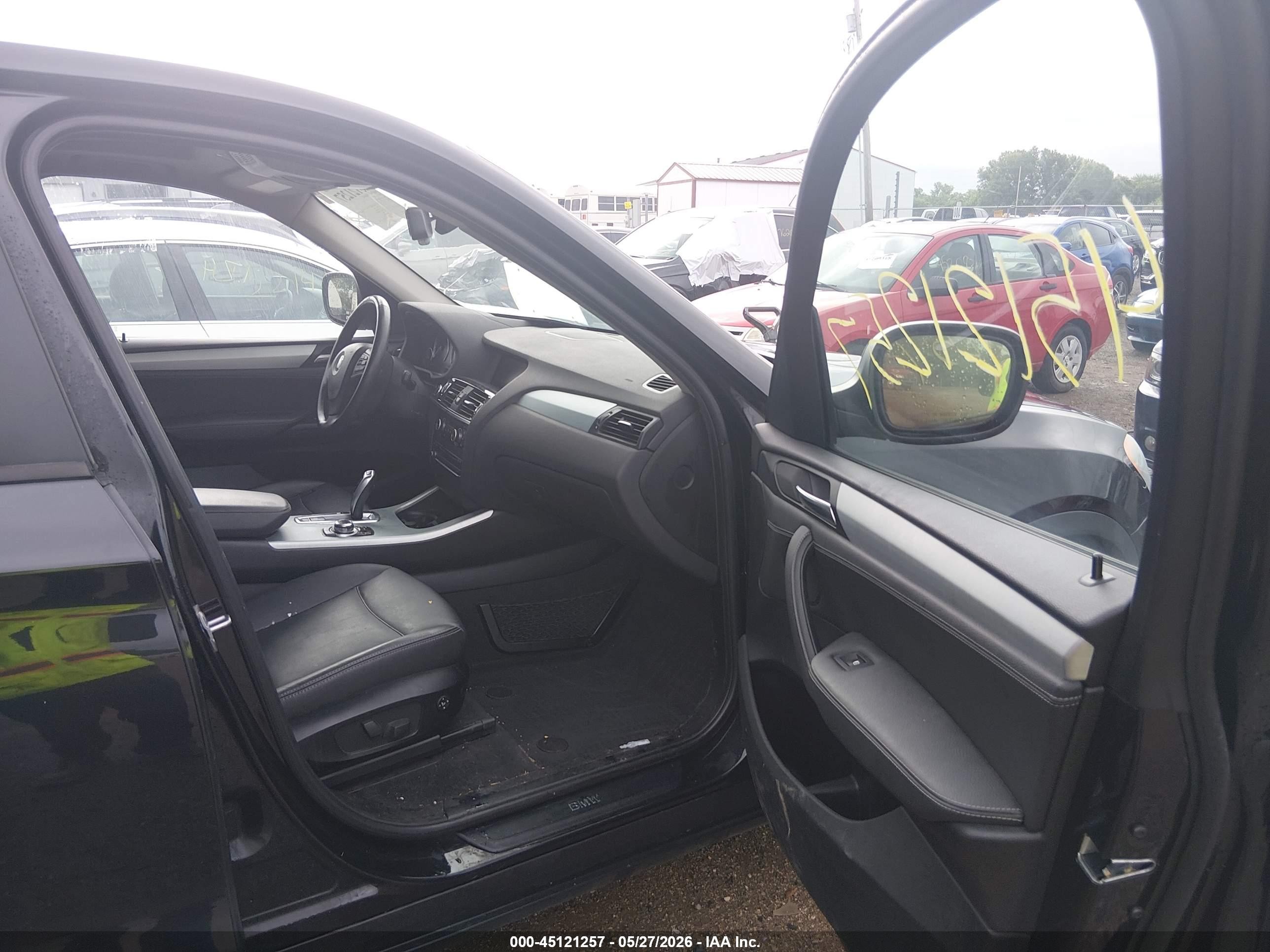 2014 Bmw X3 Xdrive28i Черный vin: 5UXWX9C59E0D19374