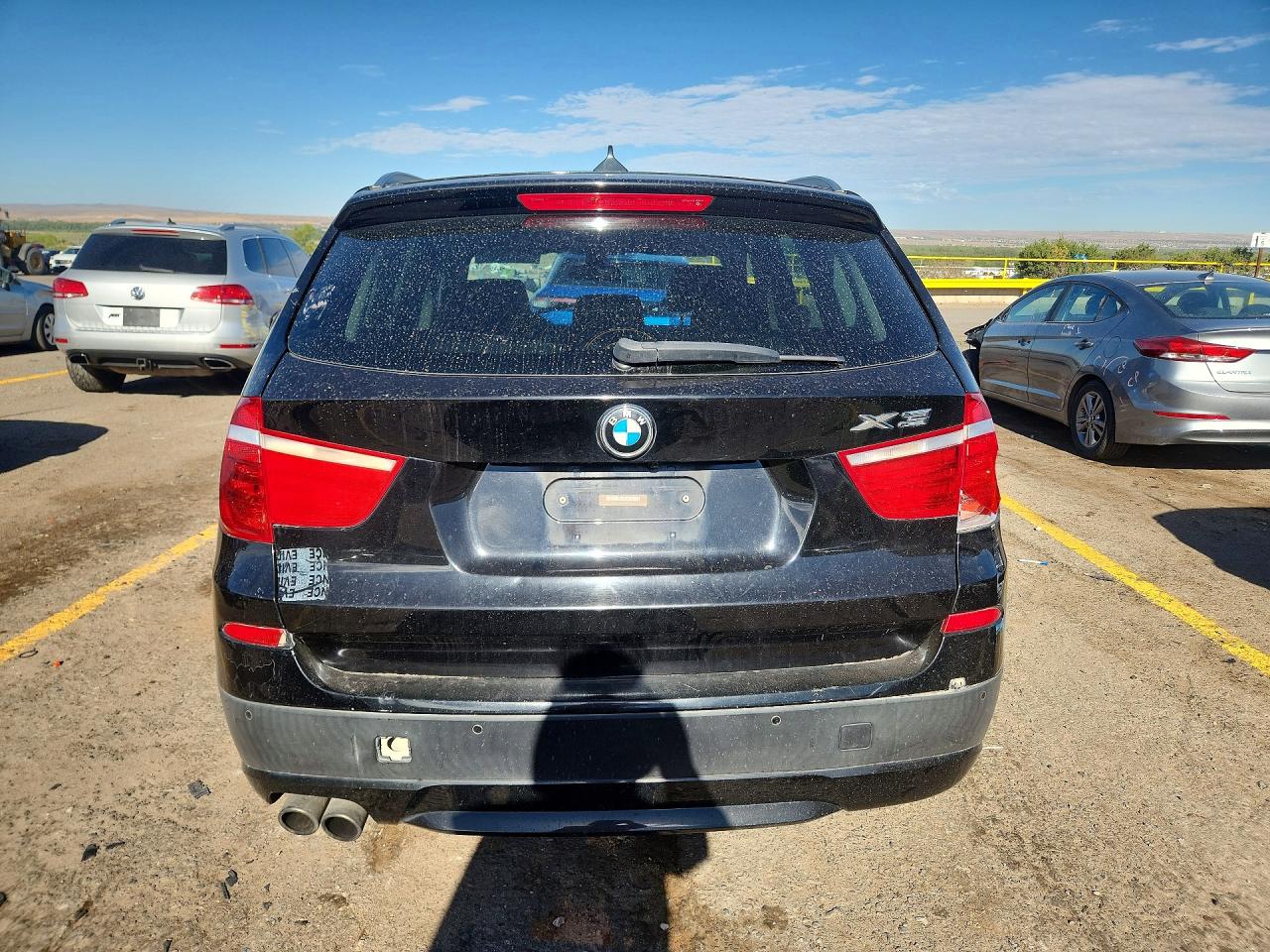2014 Bmw X3 Xdrive28i Black vin: 5UXWX9C59E0D23683