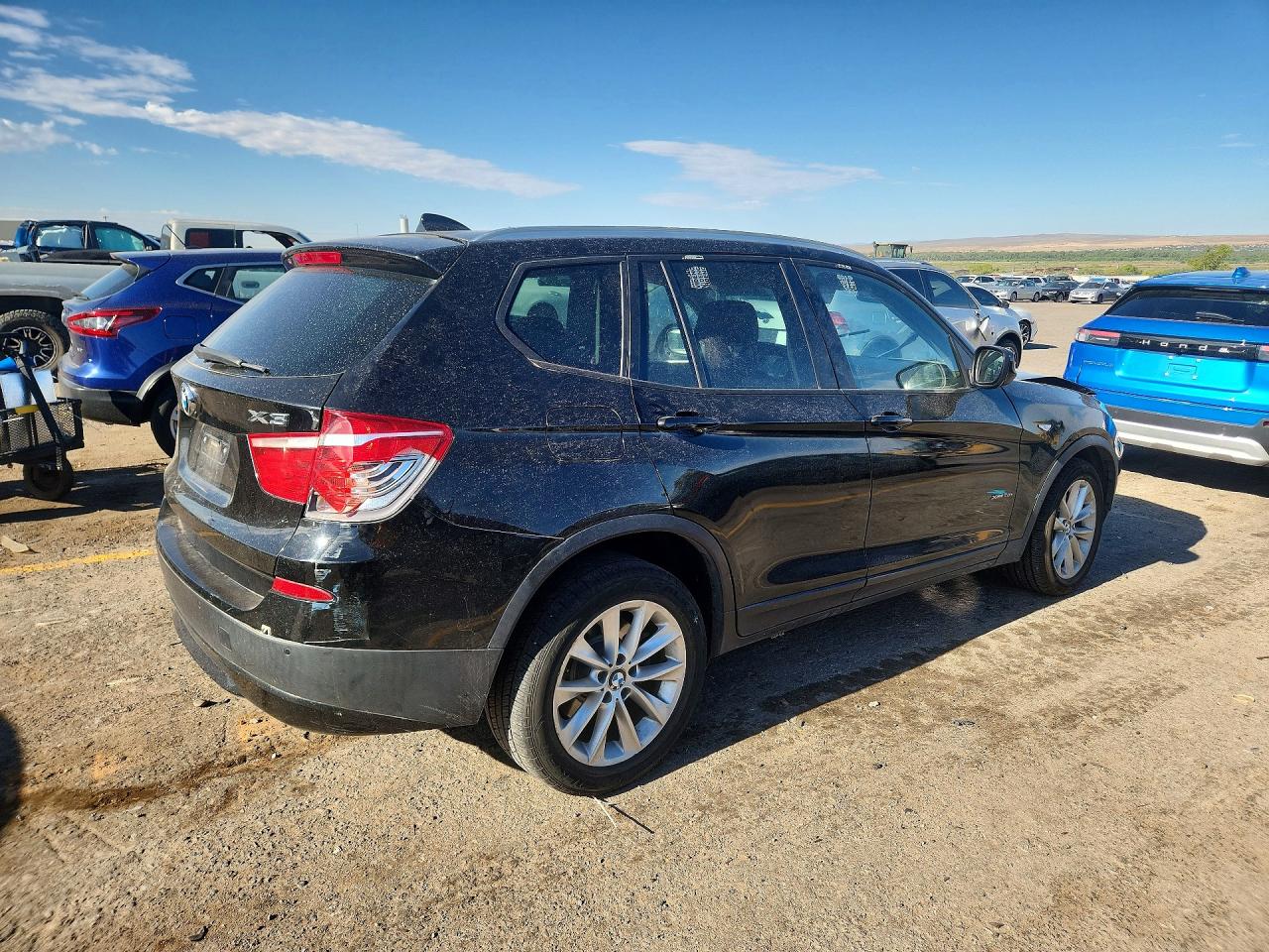 2014 Bmw X3 Xdrive28i Black vin: 5UXWX9C59E0D23683
