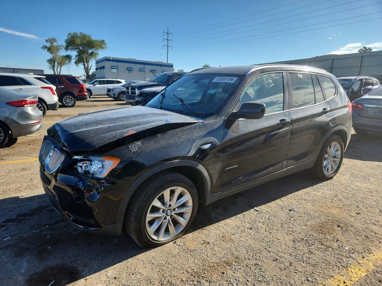 2014 Bmw X3 Xdrive28i Black vin: 5UXWX9C59E0D23683