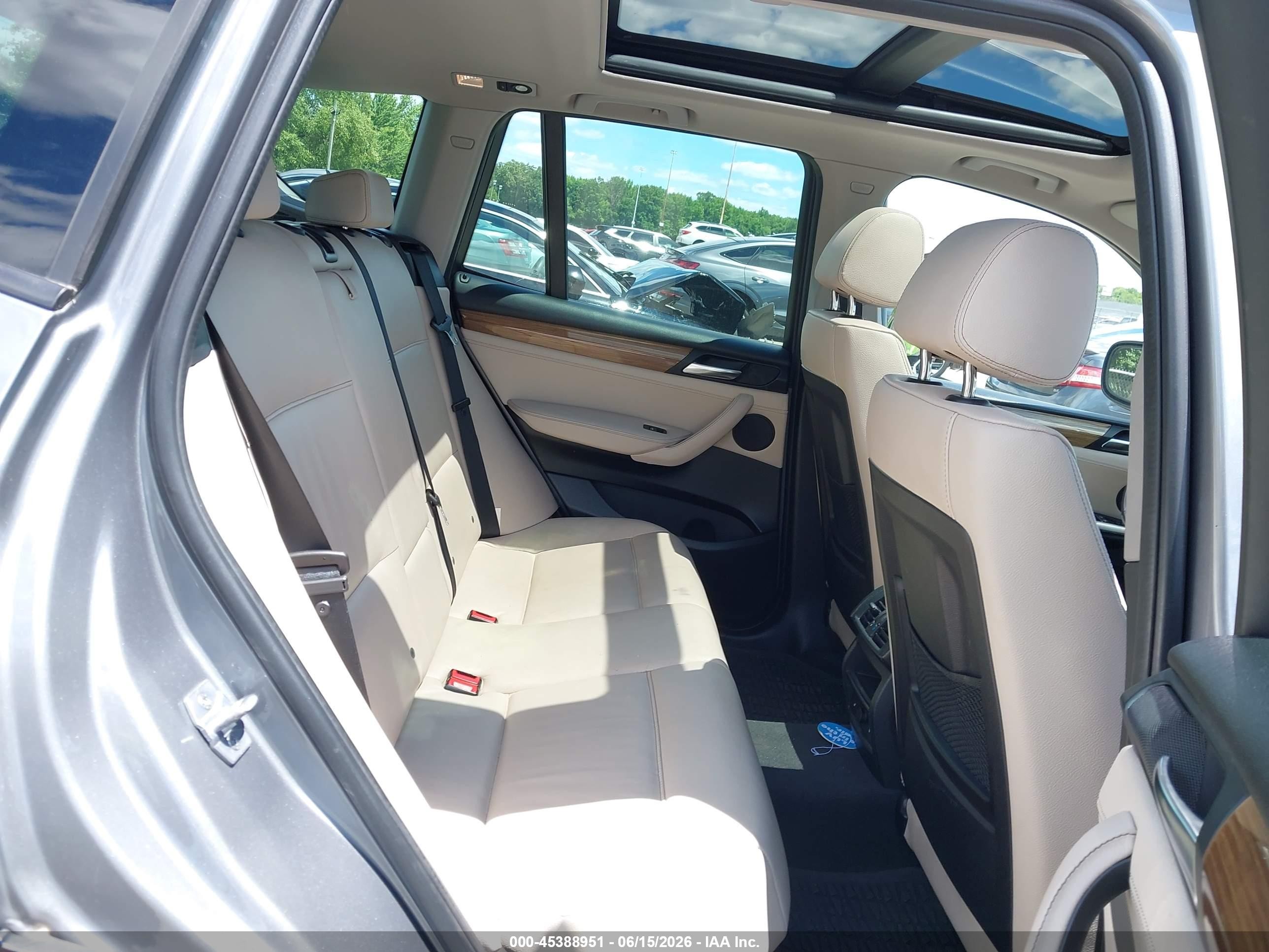 2014 Bmw X3 Xdrive28i Gray vin: 5UXWX9C59E0D24946