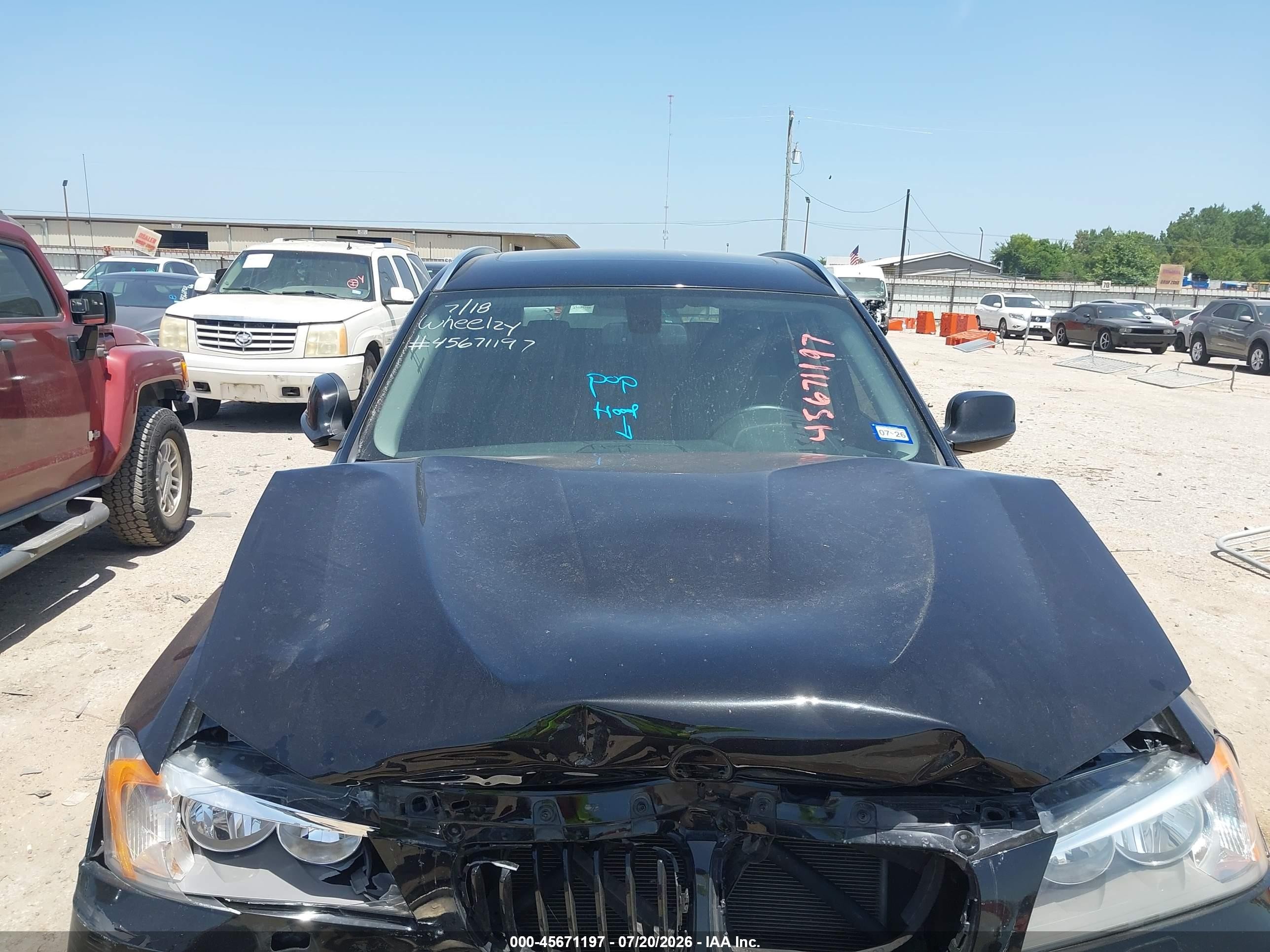 2014 Bmw X3 Xdrive28i Black vin: 5UXWX9C59E0D27636