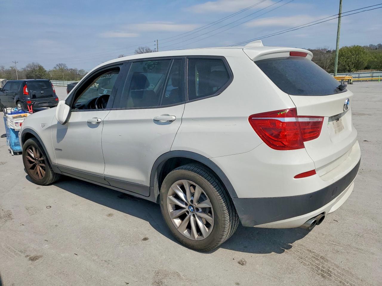 2014 Bmw X3 Xdrive28i White vin: 5UXWX9C59E0D27880