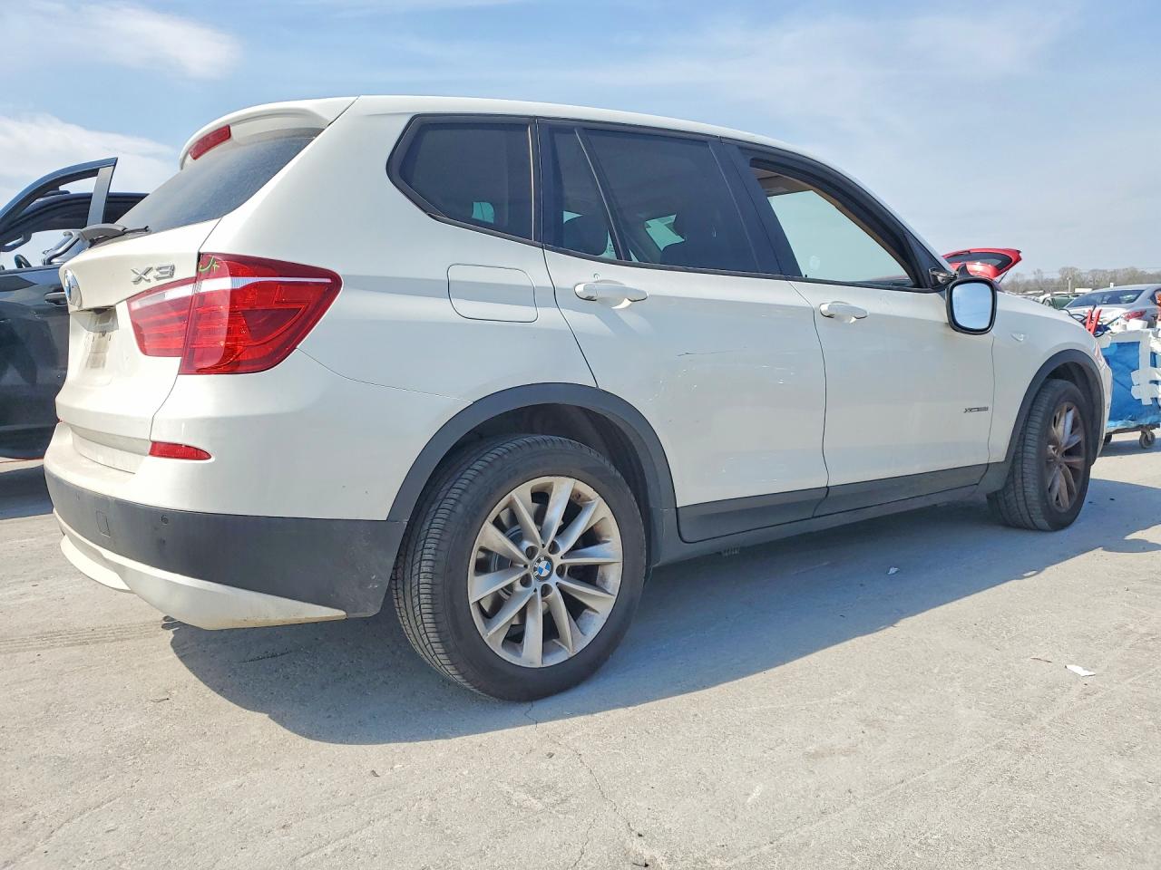 2014 Bmw X3 Xdrive28i White vin: 5UXWX9C59E0D27880