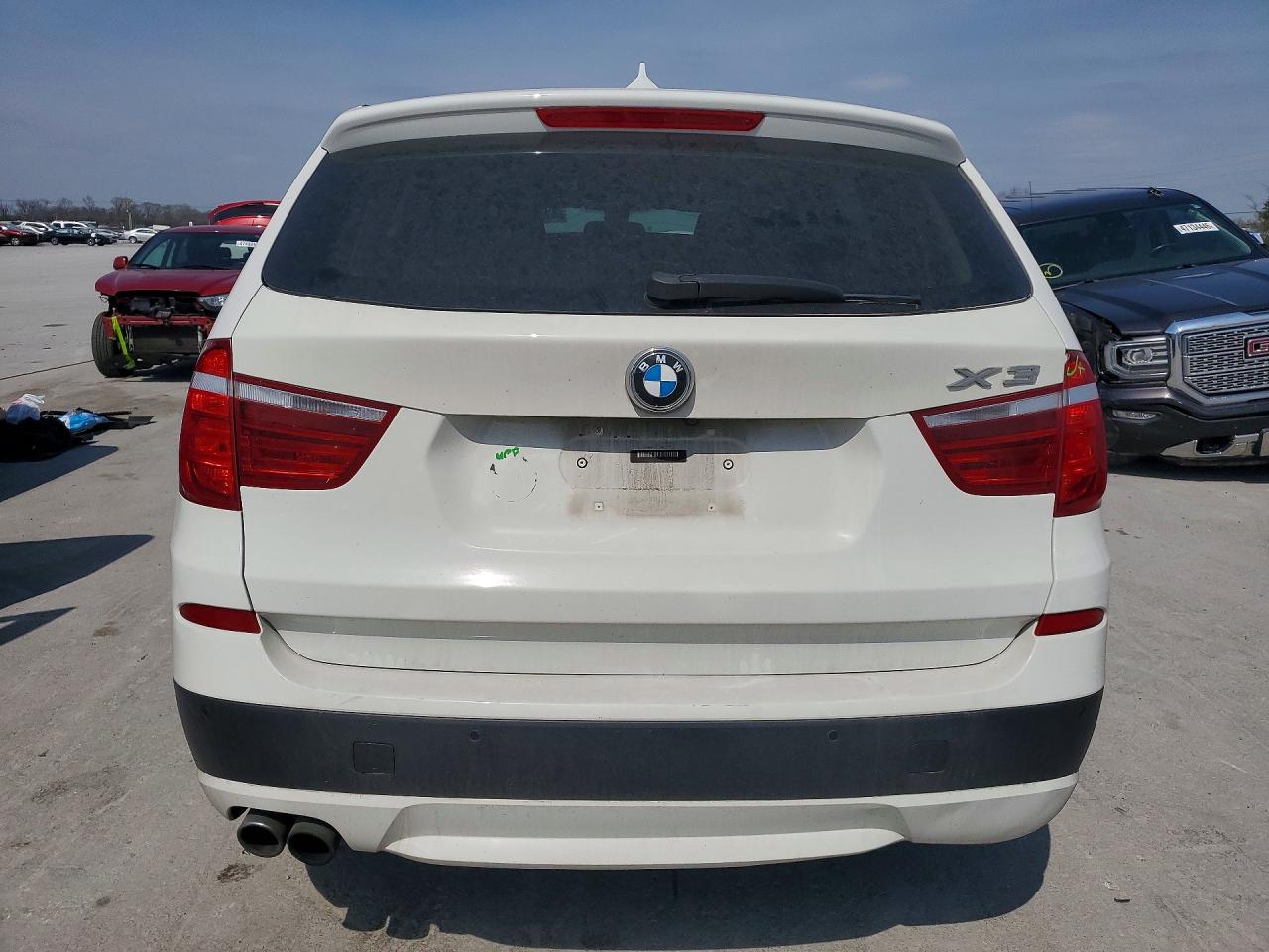 2014 Bmw X3 Xdrive28i White vin: 5UXWX9C59E0D27880