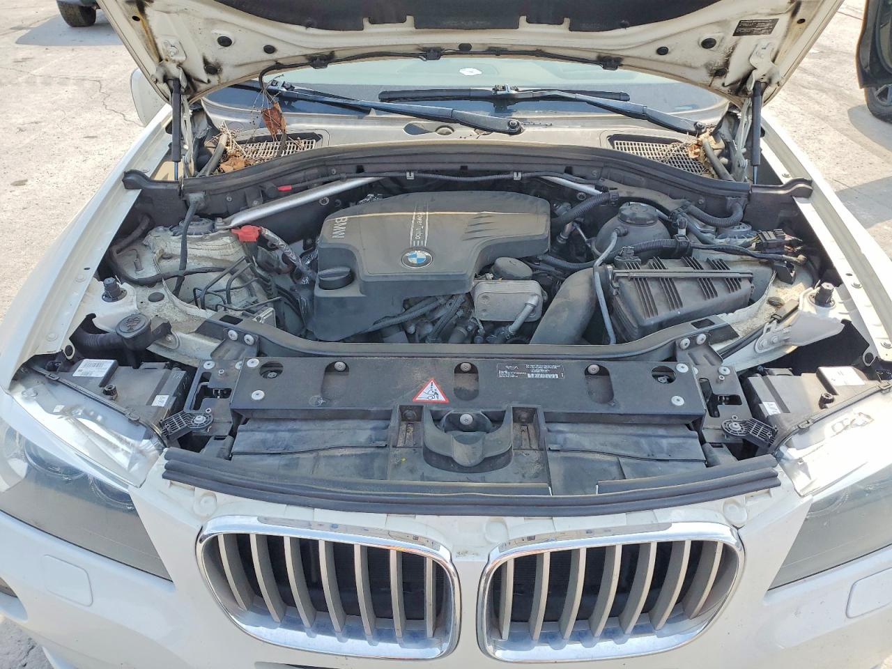 2014 Bmw X3 Xdrive28i White vin: 5UXWX9C59E0D27880