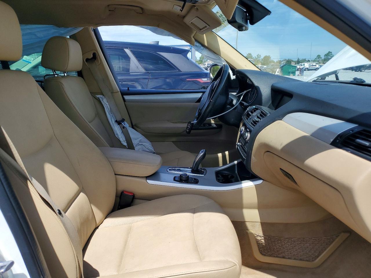 2014 Bmw X3 Xdrive28i White vin: 5UXWX9C59E0D31220