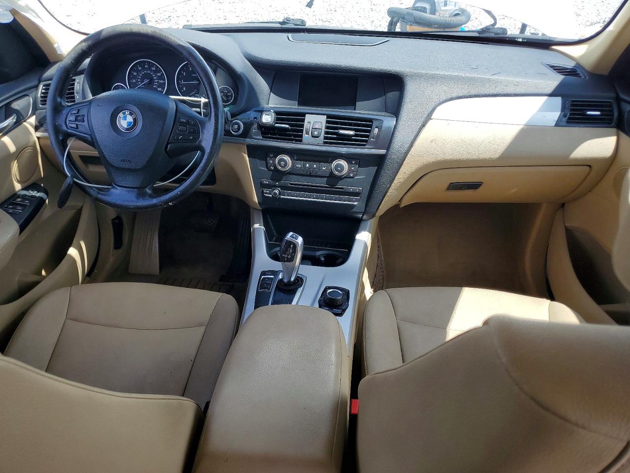 2014 Bmw X3 Xdrive28i White vin: 5UXWX9C59E0D31220