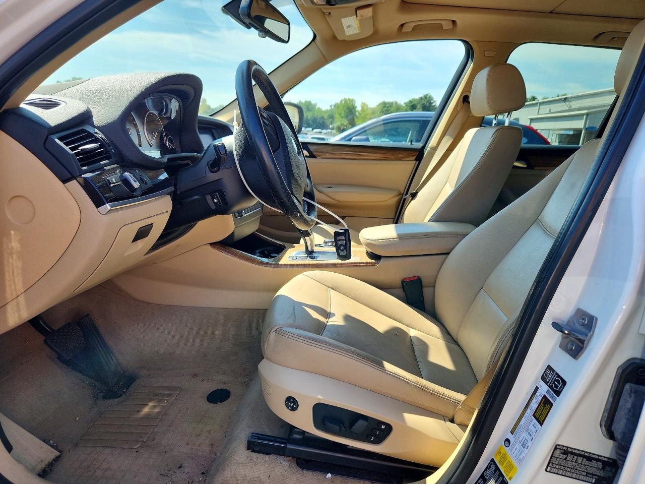 2014 Bmw X3 Xdrive28i White vin: 5UXWX9C59E0D32299