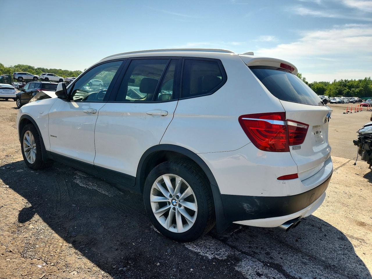 2014 Bmw X3 Xdrive28i White vin: 5UXWX9C59E0D32299