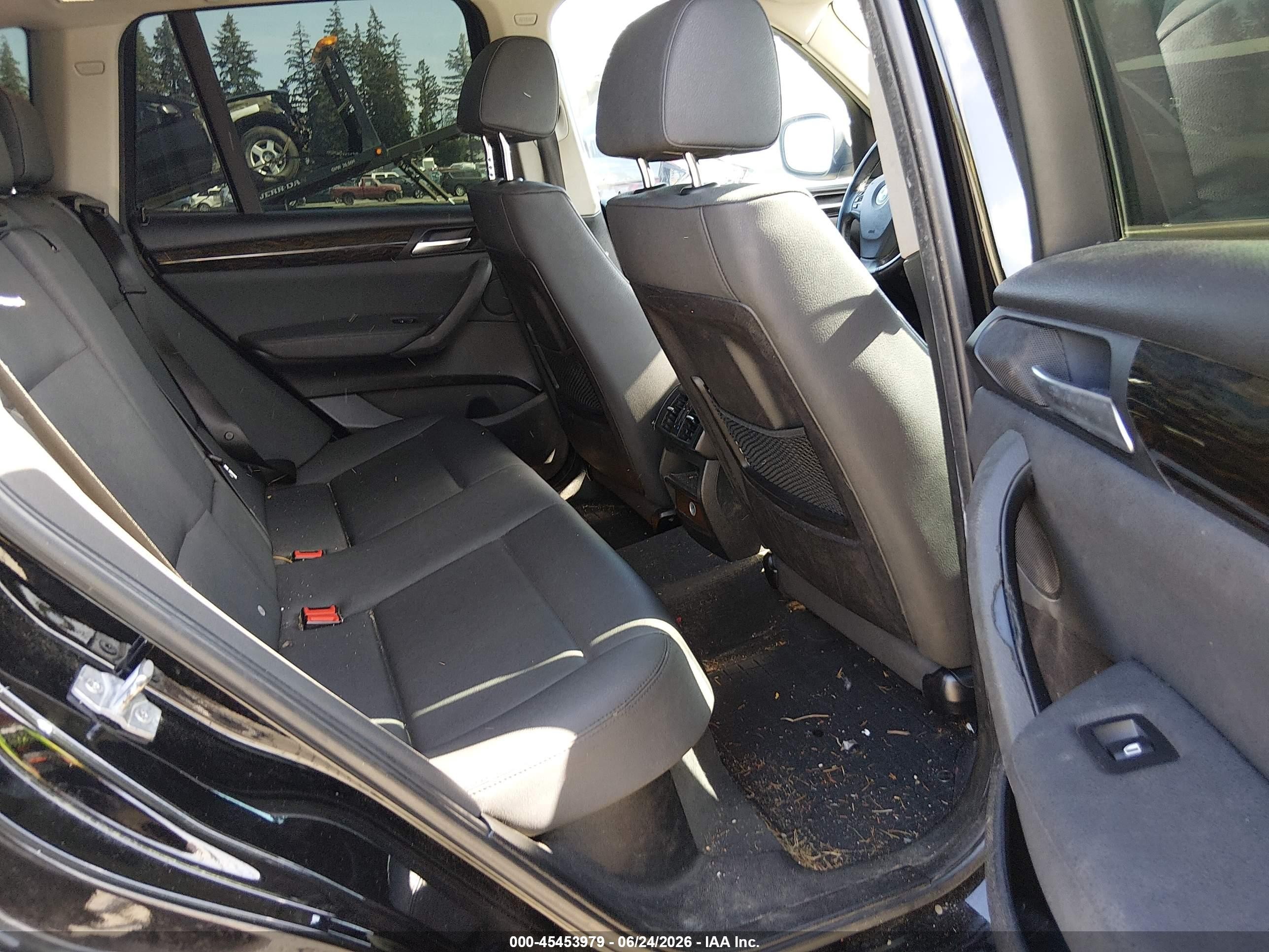 2014 Bmw X3 Xdrive28i Black vin: 5UXWX9C59E0D34831