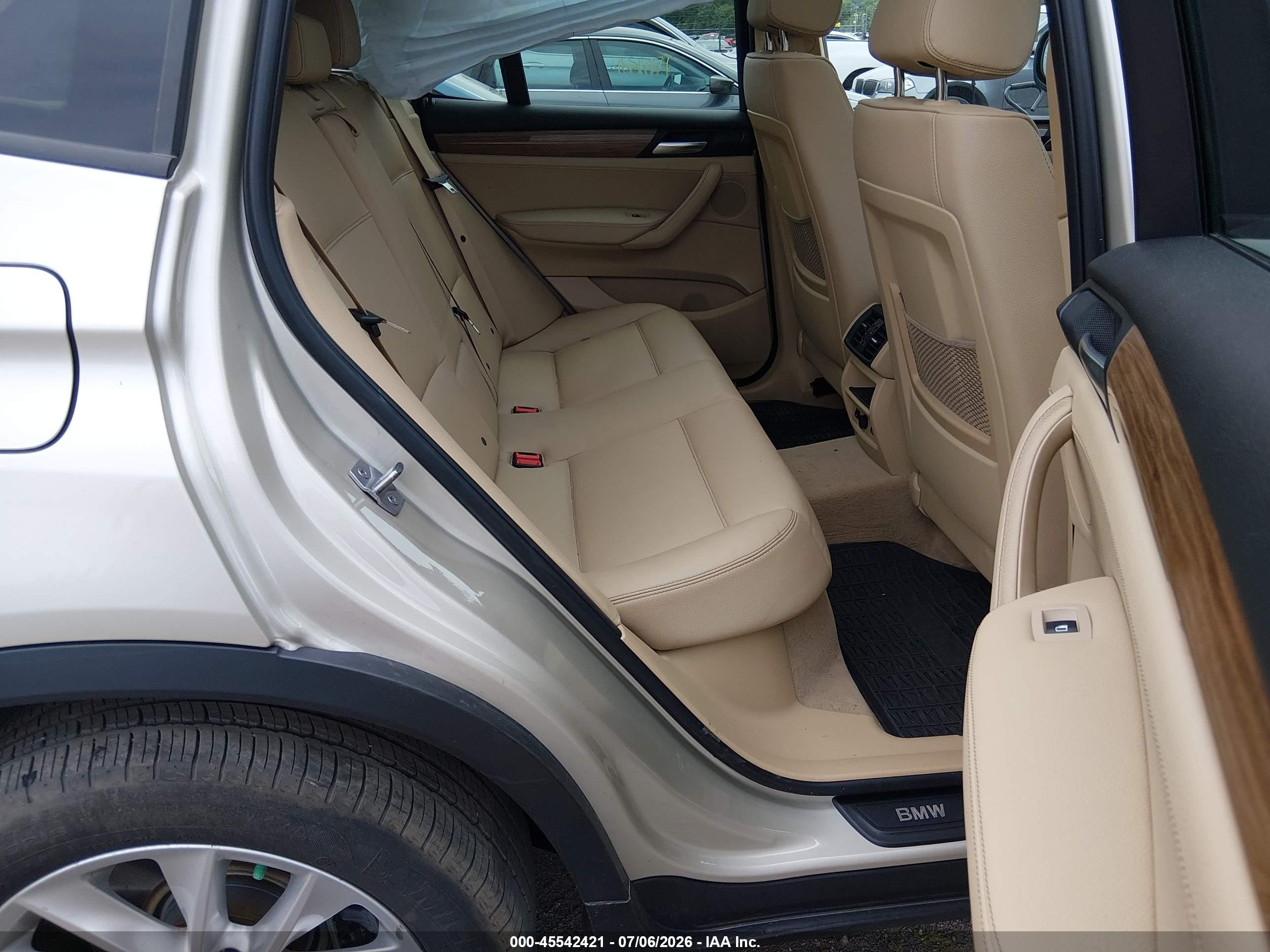 2014 Bmw X3 Xdrive28i Tan vin: 5UXWX9C59E0D42668