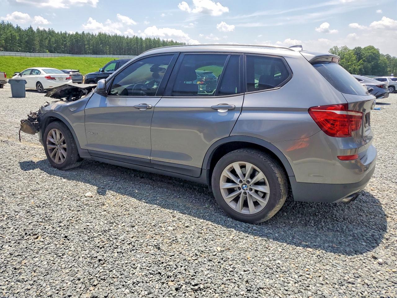 2015 Bmw X3 Xdrive28i Silver vin: 5UXWX9C59F0D46981
