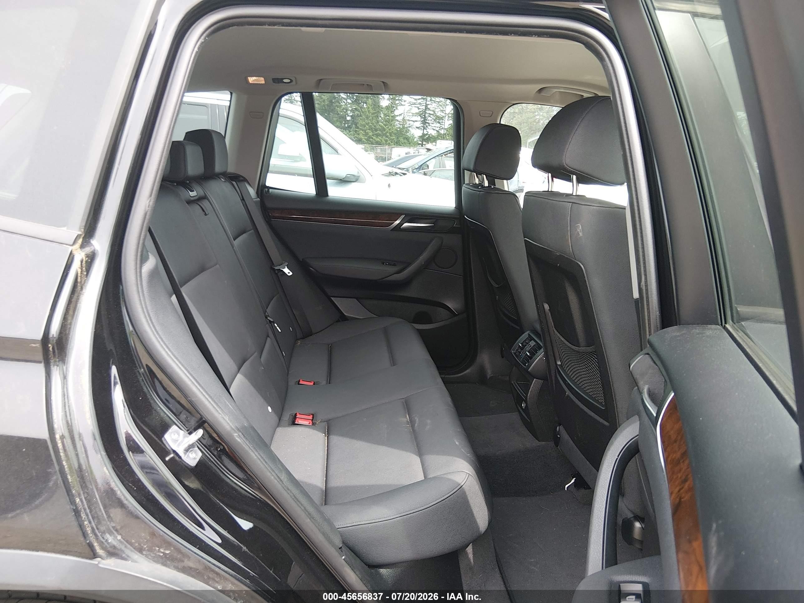 2015 Bmw X3 Xdrive28i Black vin: 5UXWX9C59F0D48892