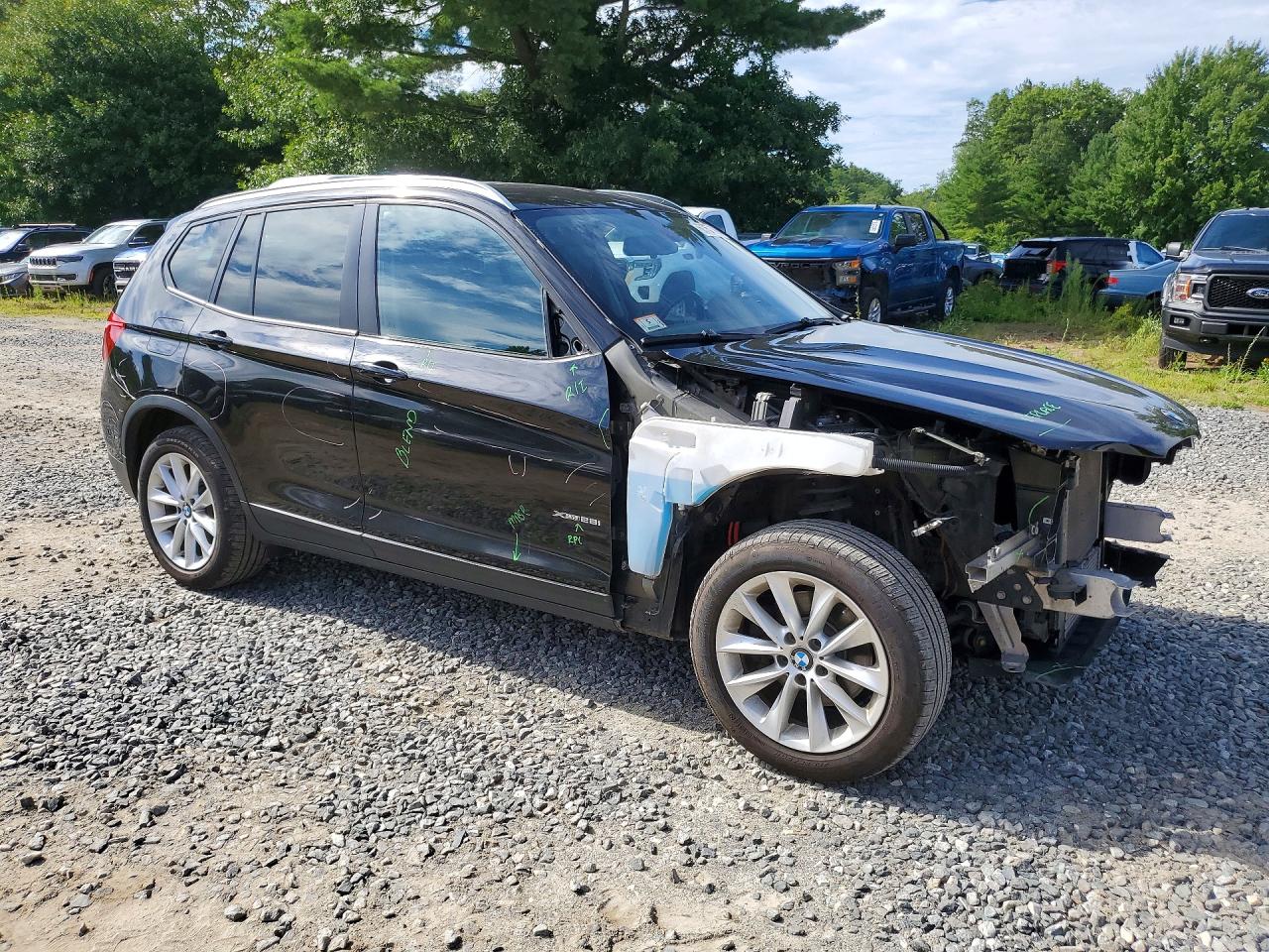 2015 Bmw X3 Xdrive28i Black vin: 5UXWX9C59F0D56720