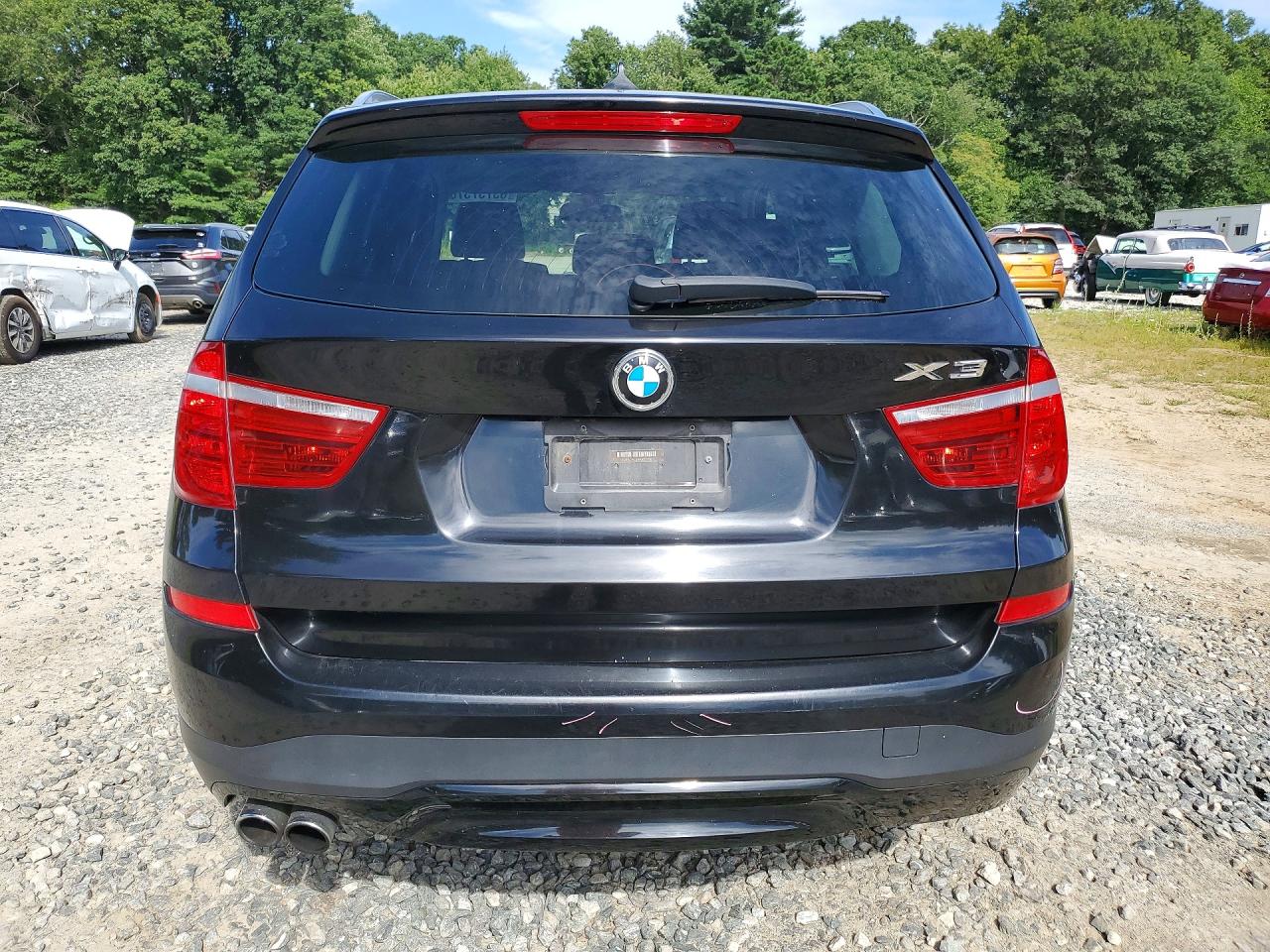2015 Bmw X3 Xdrive28i Black vin: 5UXWX9C59F0D56720