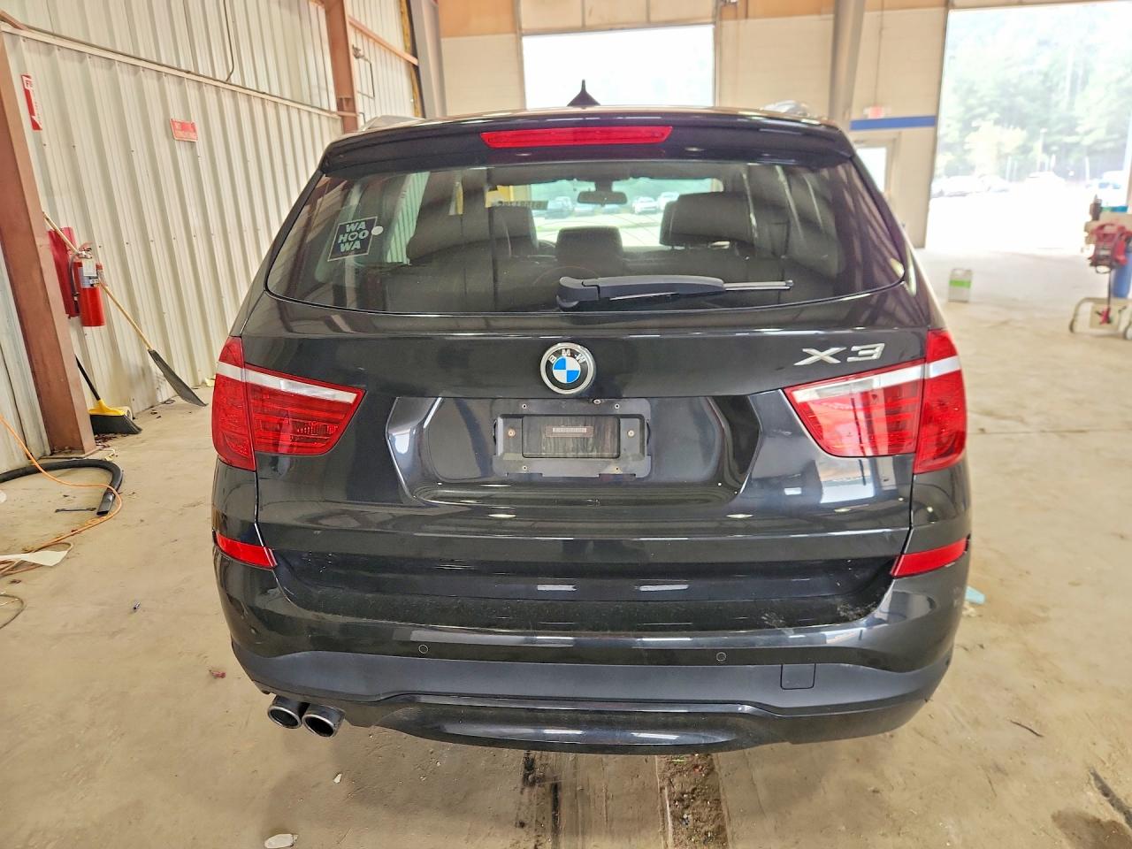 2015 Bmw X3 Xdrive28i Black vin: 5UXWX9C59F0D60511