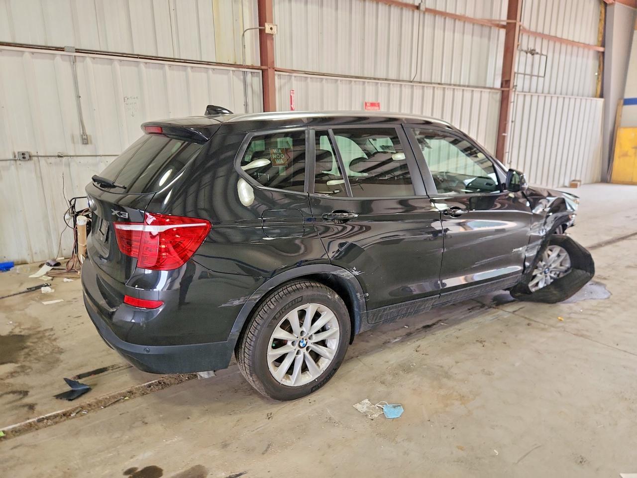 2015 Bmw X3 Xdrive28i Black vin: 5UXWX9C59F0D60511