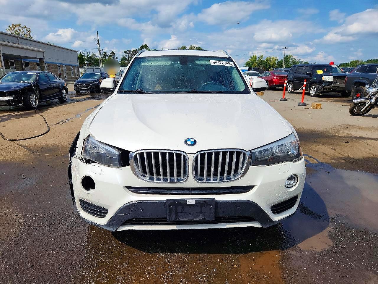 2016 Bmw X3 Xdrive28i White vin: 5UXWX9C59G0D88911