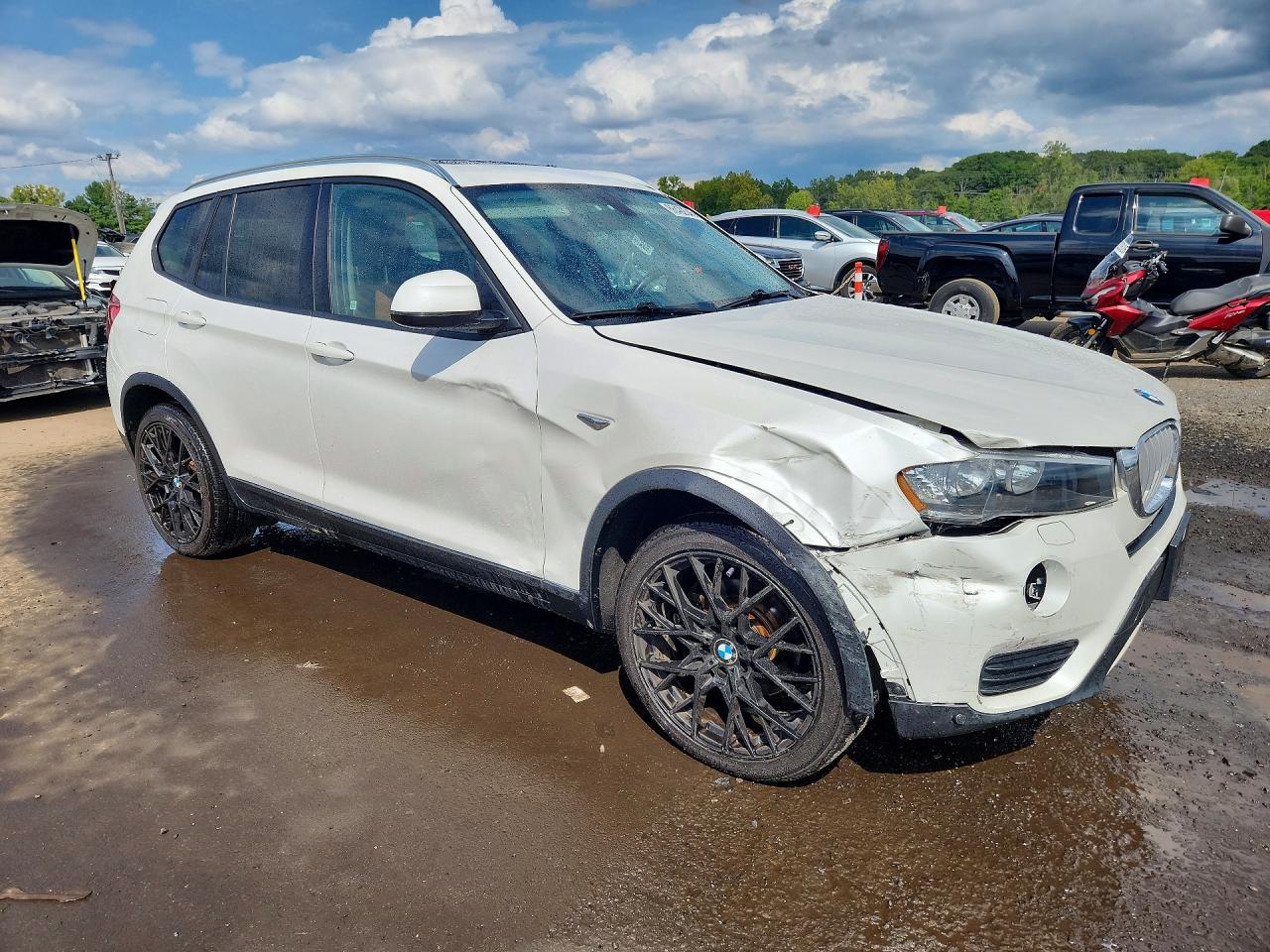 2016 Bmw X3 Xdrive28i White vin: 5UXWX9C59G0D88911