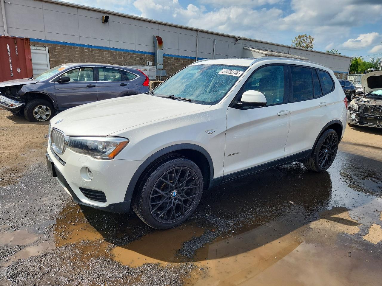 2016 Bmw X3 Xdrive28i White vin: 5UXWX9C59G0D88911