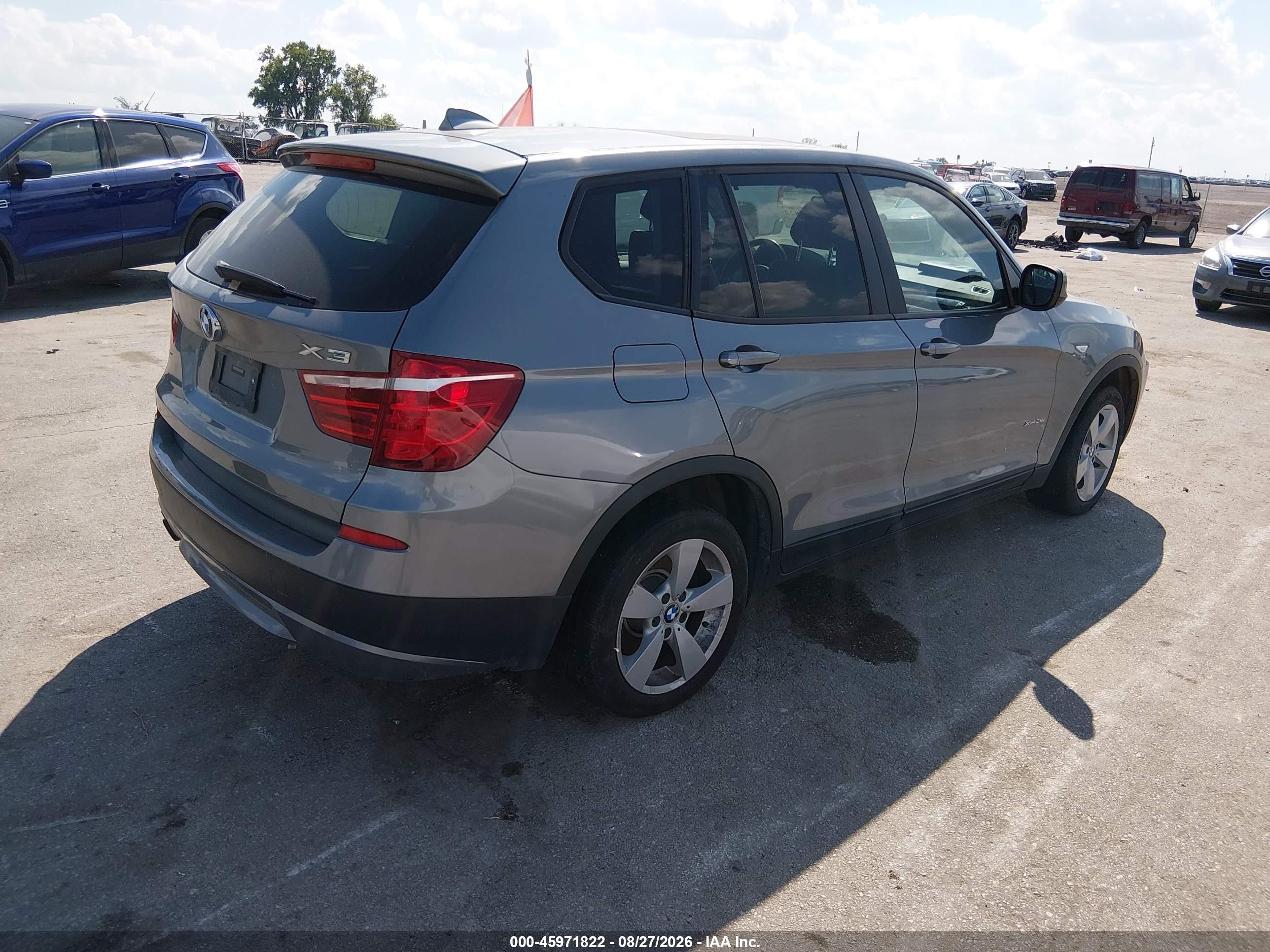 2013 Bmw X3 Xdrive28i Beige vin: 5UXWX9C5XD0A13525