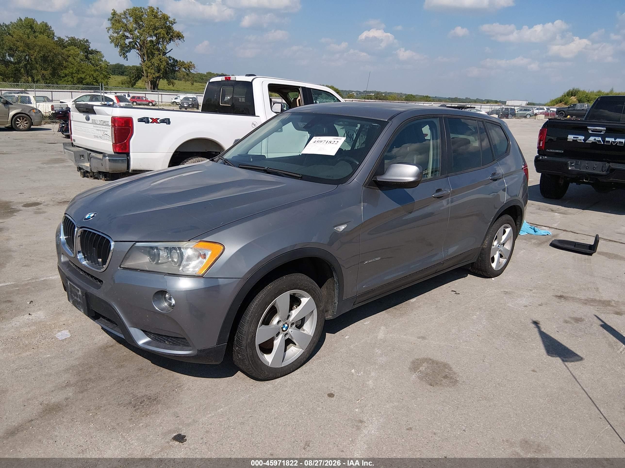 2013 Bmw X3 Xdrive28i Beige vin: 5UXWX9C5XD0A13525