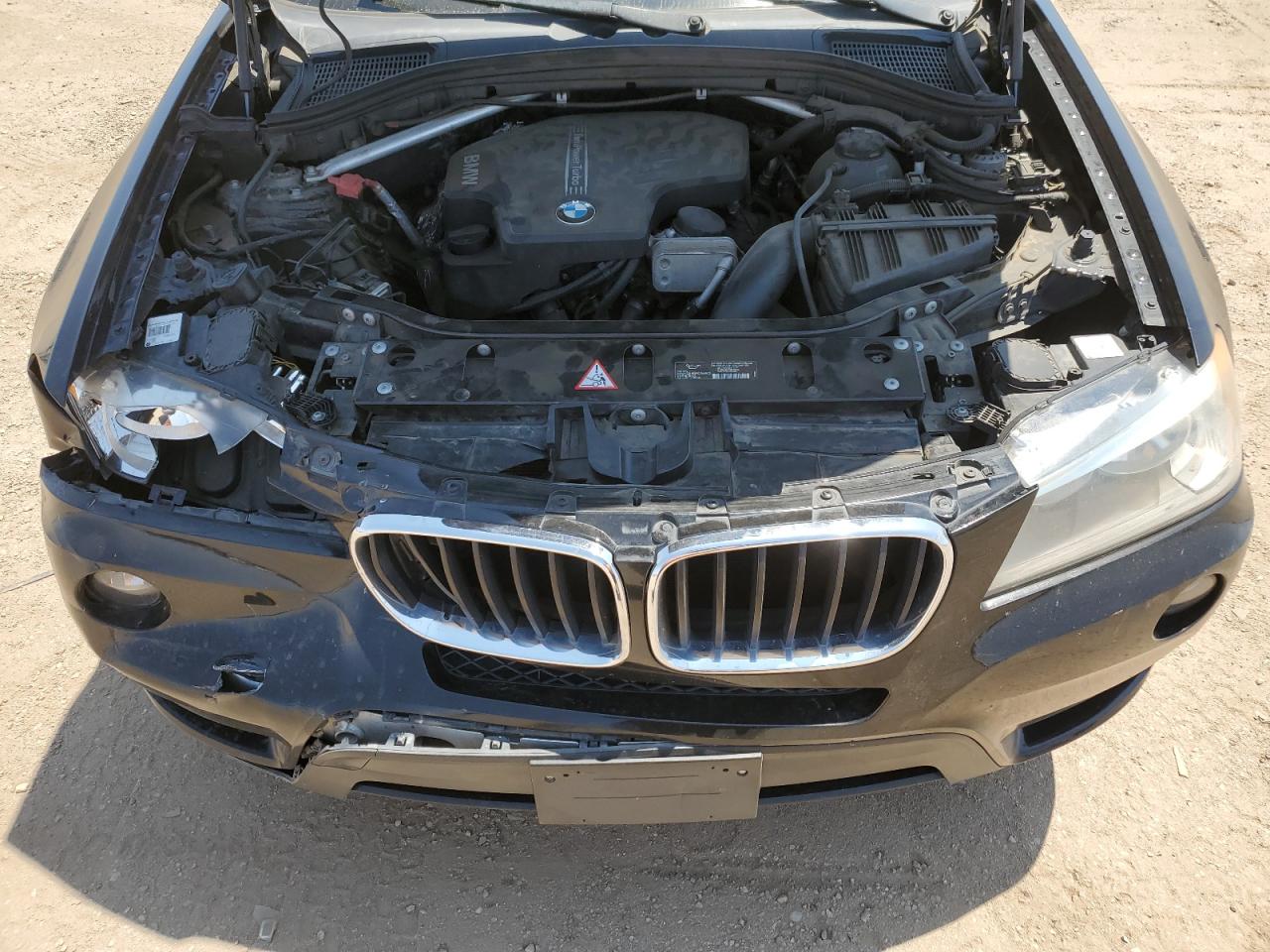 2013 Bmw X3 Xdrive28i Black vin: 5UXWX9C5XD0A14593