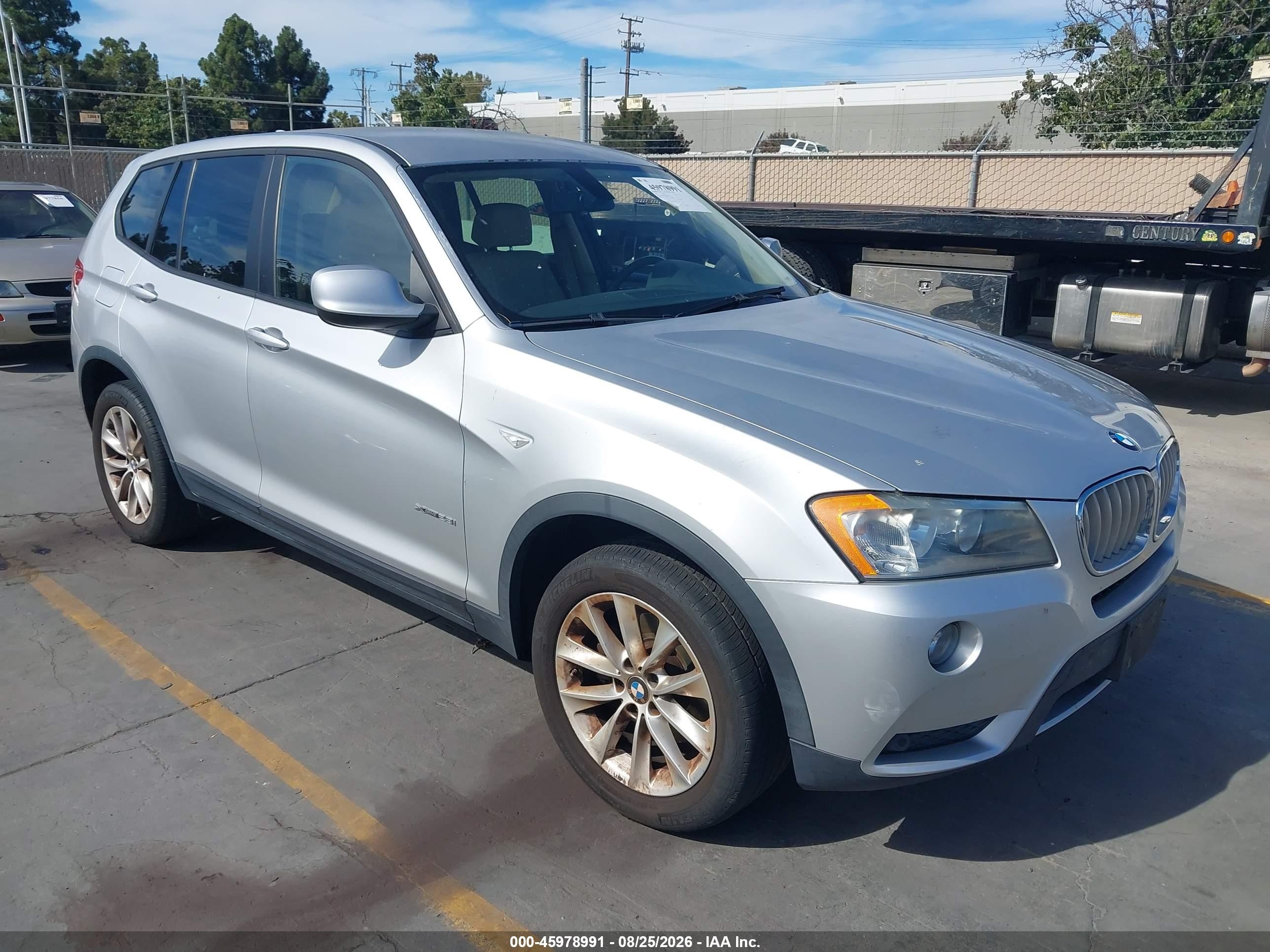 2013 Bmw X3 Xdrive28i Серебряный vin: 5UXWX9C5XD0A16523