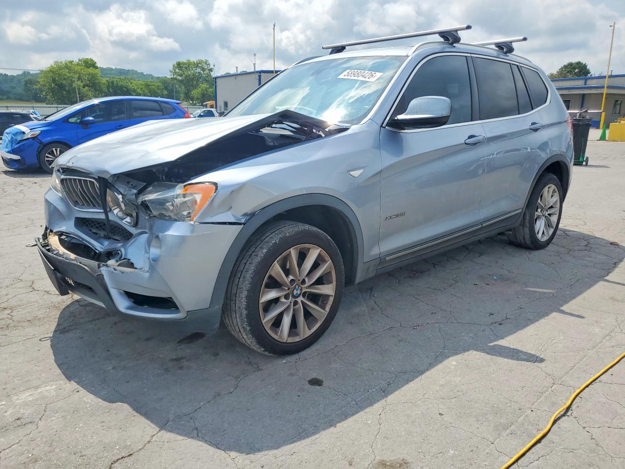 2013 Bmw X3 Xdrive28i Blue vin: 5UXWX9C5XD0A16828