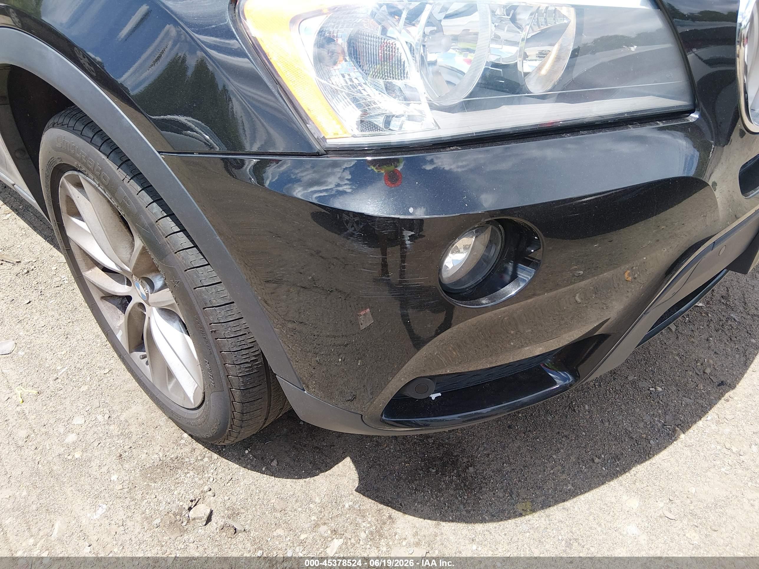 2013 Bmw X3 Xdrive28i Black vin: 5UXWX9C5XD0A17977