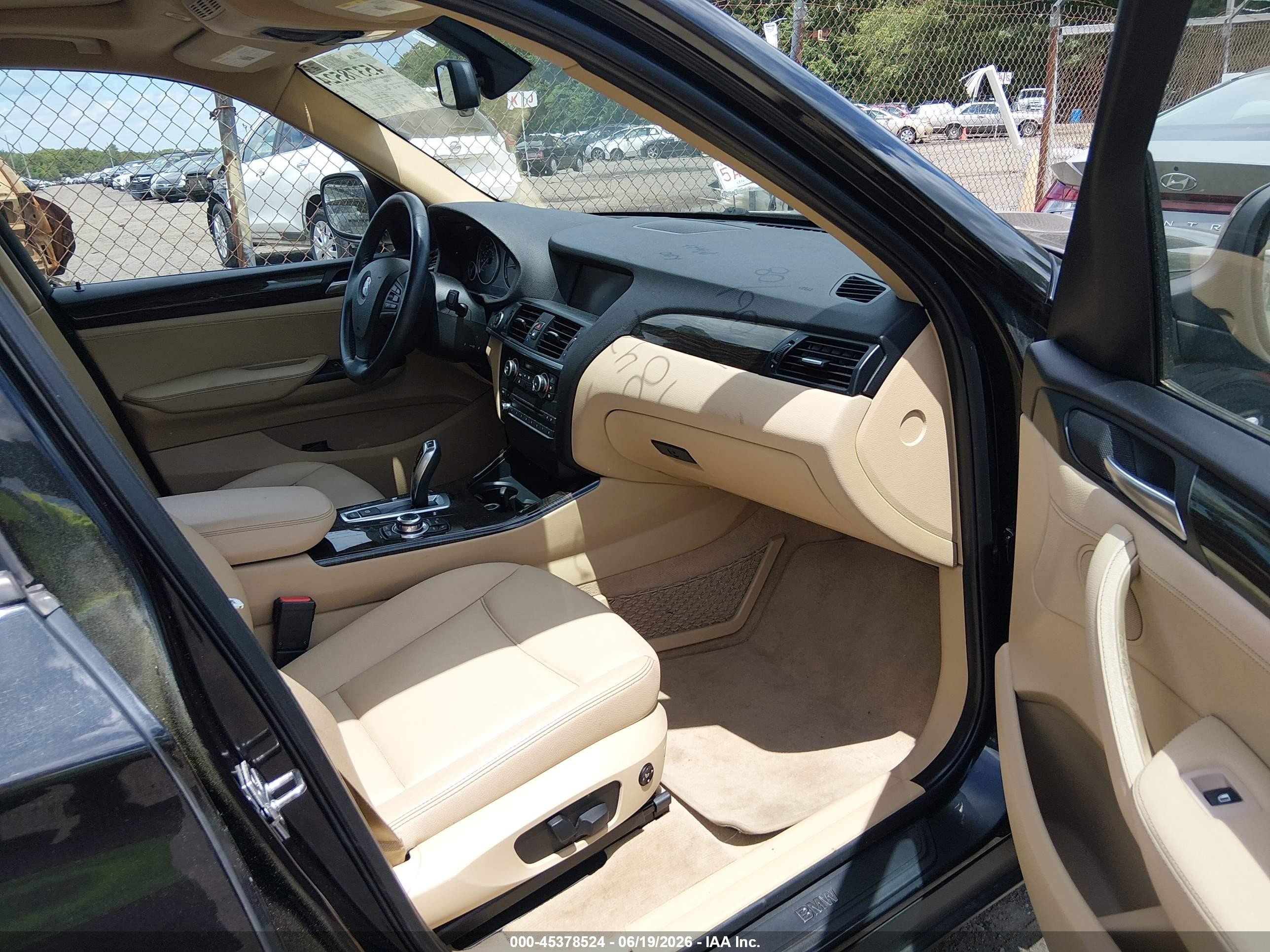 2013 Bmw X3 Xdrive28i Black vin: 5UXWX9C5XD0A17977