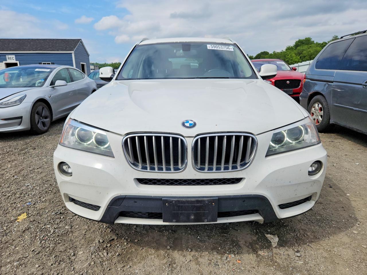 2013 Bmw X3 Xdrive28i White vin: 5UXWX9C5XD0A24315