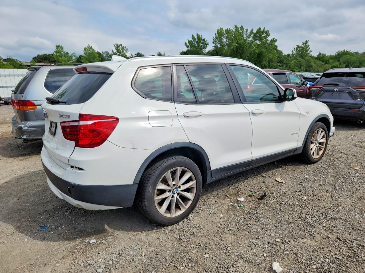 2013 Bmw X3 Xdrive28i White vin: 5UXWX9C5XD0A24315