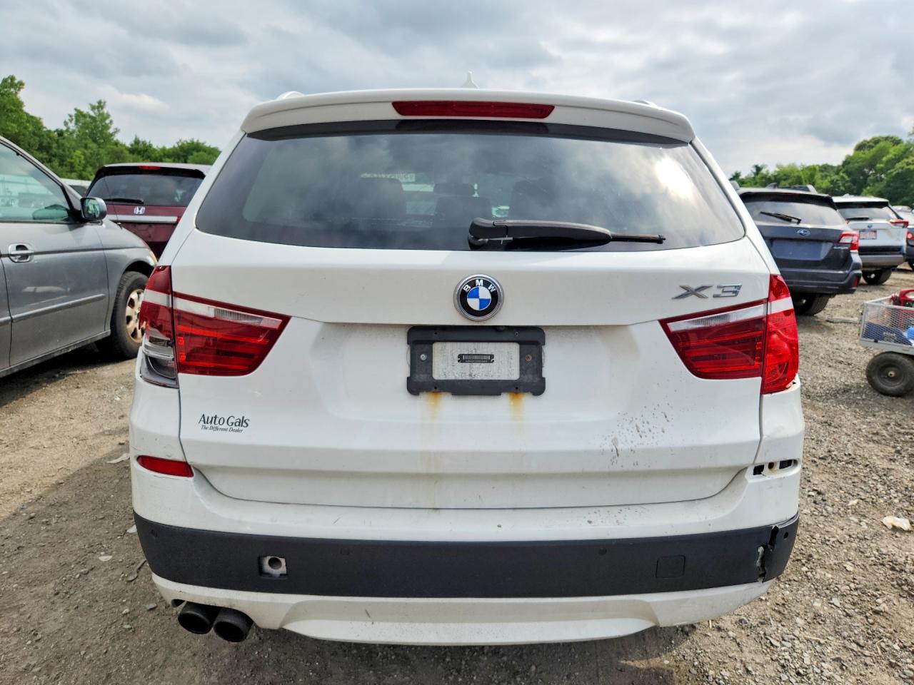 2013 Bmw X3 Xdrive28i White vin: 5UXWX9C5XD0A24315