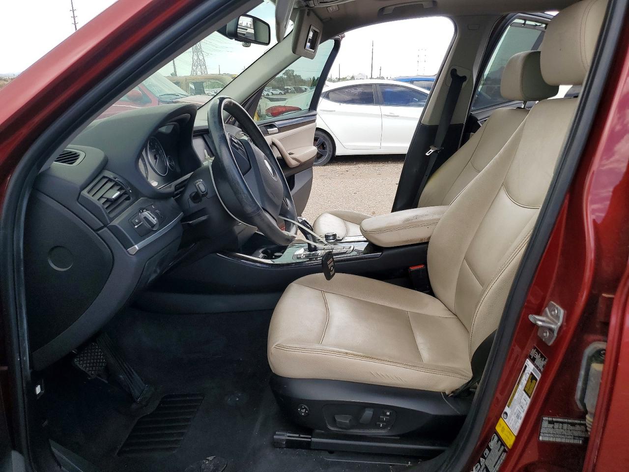 2013 Bmw X3 Xdrive28i Maroon vin: 5UXWX9C5XD0A25450