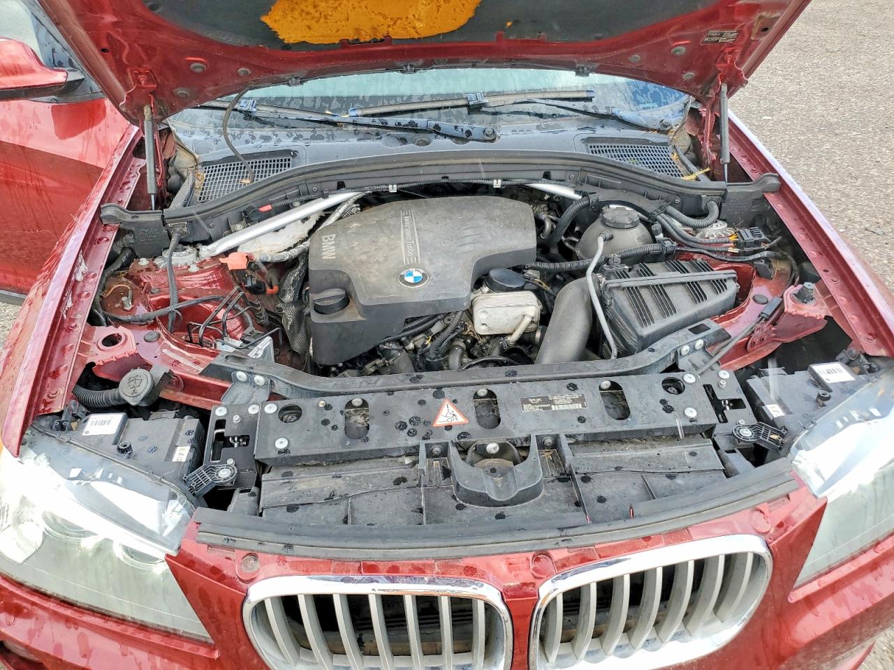 2013 Bmw X3 Xdrive28i Maroon vin: 5UXWX9C5XD0A25450
