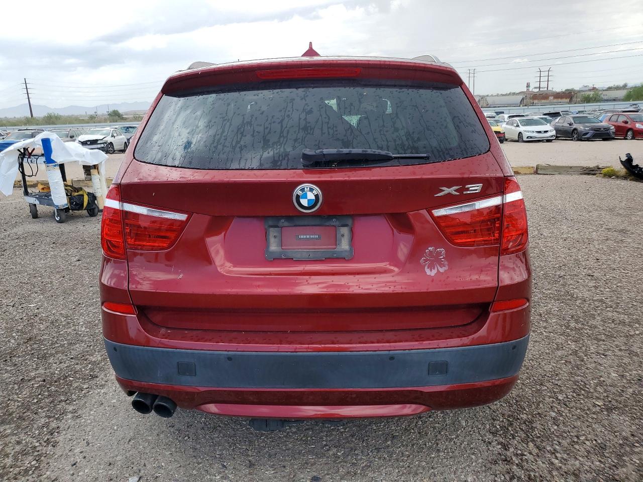 2013 Bmw X3 Xdrive28i Maroon vin: 5UXWX9C5XD0A25450